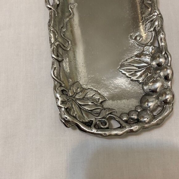 New Arthur Court Butter Dish Grape Silver Tone - Picture 4 of 6